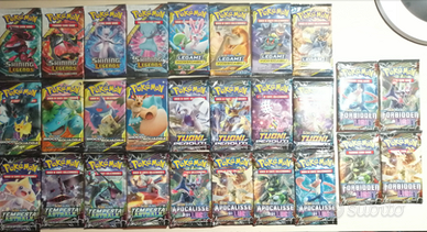 Pacchetti bustine carte pokemon legami tuoni gioco