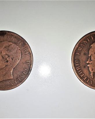 Monete Vittorio Emanuele II° Re d'Italia 1862 1866