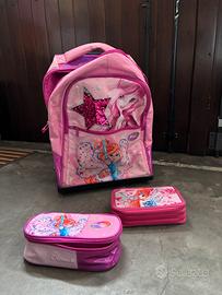 Zaino Winx con 2 portapenne