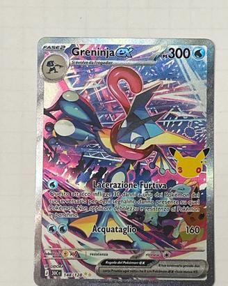 Carta pokemon 30esimo anniversario Greninja Ex