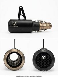 Scarico Terminale Silenziatore IXRACE MK2 Nero