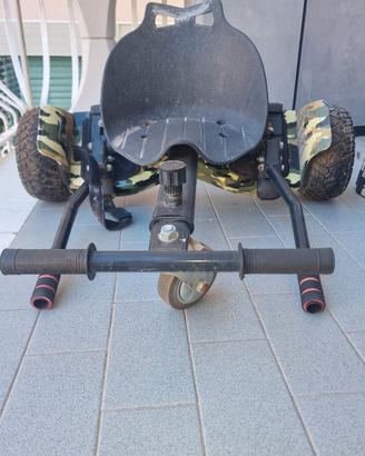 Hoverboard 8.5 Fuoristrada Mimetico + Kit Go Kart