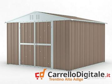 Box struttura lamiera Acciaio 327x307 tortora