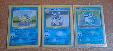 Carte Pokemon - Squirtle - Wartortle - Blastoise