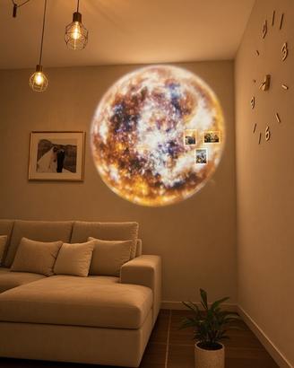Lampada Proiettore USB a Forma di Luna