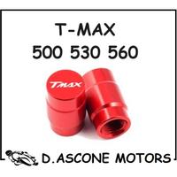 2 COPERCHI VALVOLE TMAX 500 530 560 ROSSO