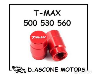 2 COPERCHI VALVOLE TMAX 500 530 560 ROSSO