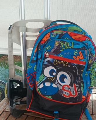 Zaino scuola con trolley
