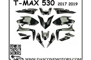 KIT CARENE TMAX 530 2017 2019 NERO LUCIDO