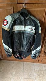 Giacca in pelle moto uomo Suomy