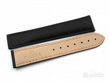 Omega Cinturino Cuoio Nero Speedmaster 20mm