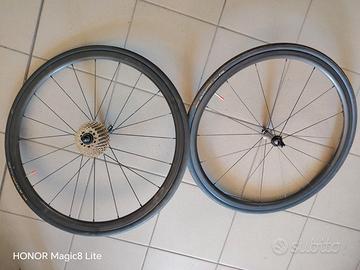 Ruote Carbonio bici da corsa freni a pattino