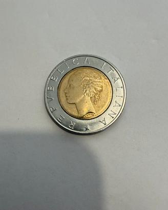 Moneta 500 Lire Centenario della banca d'Italia