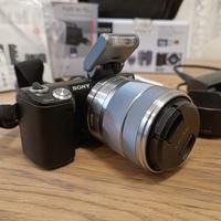 Fotocamera Mirrorless Sony nex 5n compatta obietti