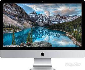 Imac 27" 5K late 2015 i5 24 gb ram, SSD usb 512 gb