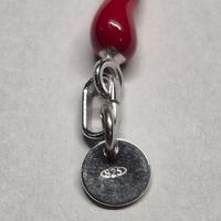 Ciondolo Cornetto in Argento 925 Rodiato e laccato