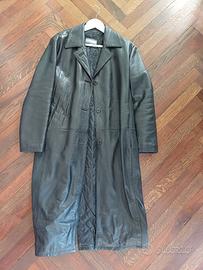 Giacca lunga in pelle da donna