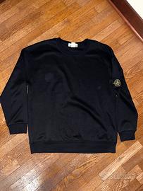 Felpa stone island nera taglia L