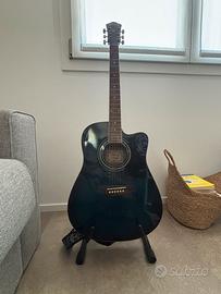 Chitarra acustica  Ibanez blu
