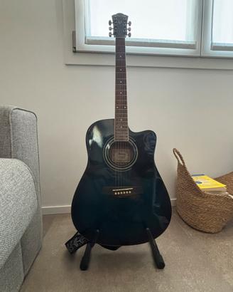 Chitarra acustica  Ibanez blu