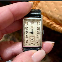 RARITA':PREZIOSOorologioOMEGAtankArtDECOargentat20