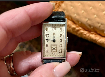 RARITA':PREZIOSOorologioOMEGAtankArtDECOargentat20