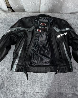 Giacca moto in pelle MTech taglia 50
