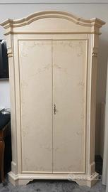 Armadio Stile Classico - color avorio, decorato