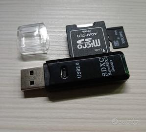 Chiavetta USB Adattatore schede SD/flash cards