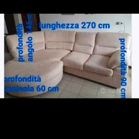divano angolare in alcantara 