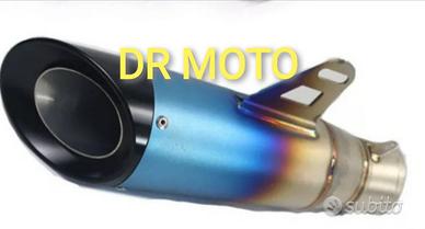 Scarico universale 320 mm titanio nero cod.10221