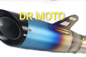 Scarico universale 320 mm titanio nero cod.10221