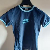 maglia Nike manica corta blu/azzurra 14 anni usata