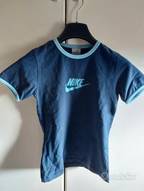 maglia Nike manica corta blu/azzurra 14 anni usata