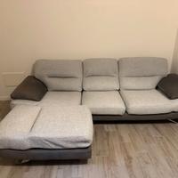 Divano con chaise long Alcantara/Stoffa perfetto!