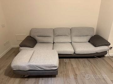 Divano con chaise long Alcantara/Stoffa perfetto!