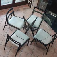 set 4 sedie e tavolo Porada