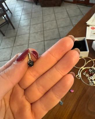 charm mini pandora cuore nero