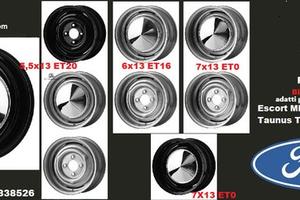 Cerchi acciao/coppa cromata 13 pollici 4x108 FORD