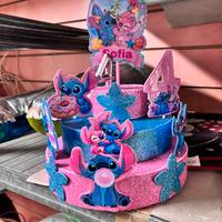 Cake topper / Base decorativa a tema Stitch