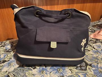 Borsa Chicco organizer multi tasche blu