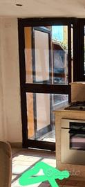 Porta Finestra in alluminio, doppio vetro.