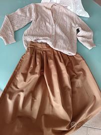 Completo gonna con cardigan 