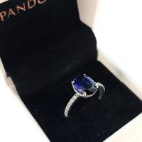 Pandora Anello 190056C01 Pietra Blu Mis. 56 (8)