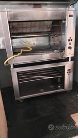 Girarrosto a gas e base calda