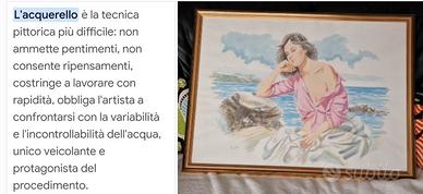QUADRO DIPINTO ACQUERELLO
