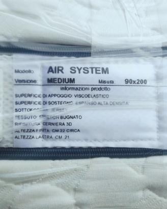 Materasso singolo mod. Air System Memory Foam 100%