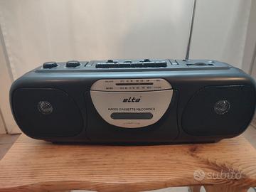 radio portatile con  cassette e Recorder 