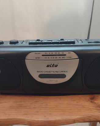 radio portatile con  cassette e Recorder 