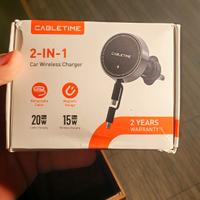 Caricatore Wireless Cabletime 2-in-1